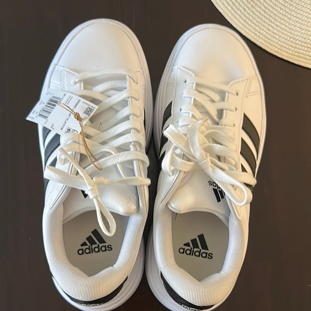 Adidas White and Black Sneakers